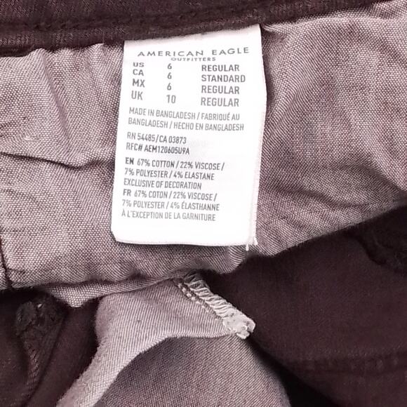 American Eagle Womens Jeans Sz 6 Purple Plum The‎ Hi Rise Jegging 360 Stretch - Picture 10 of 14